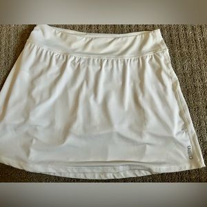White tennis or golf skirt with attached shorts